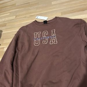 Cutest brown usa crewneck from urban outfitters
